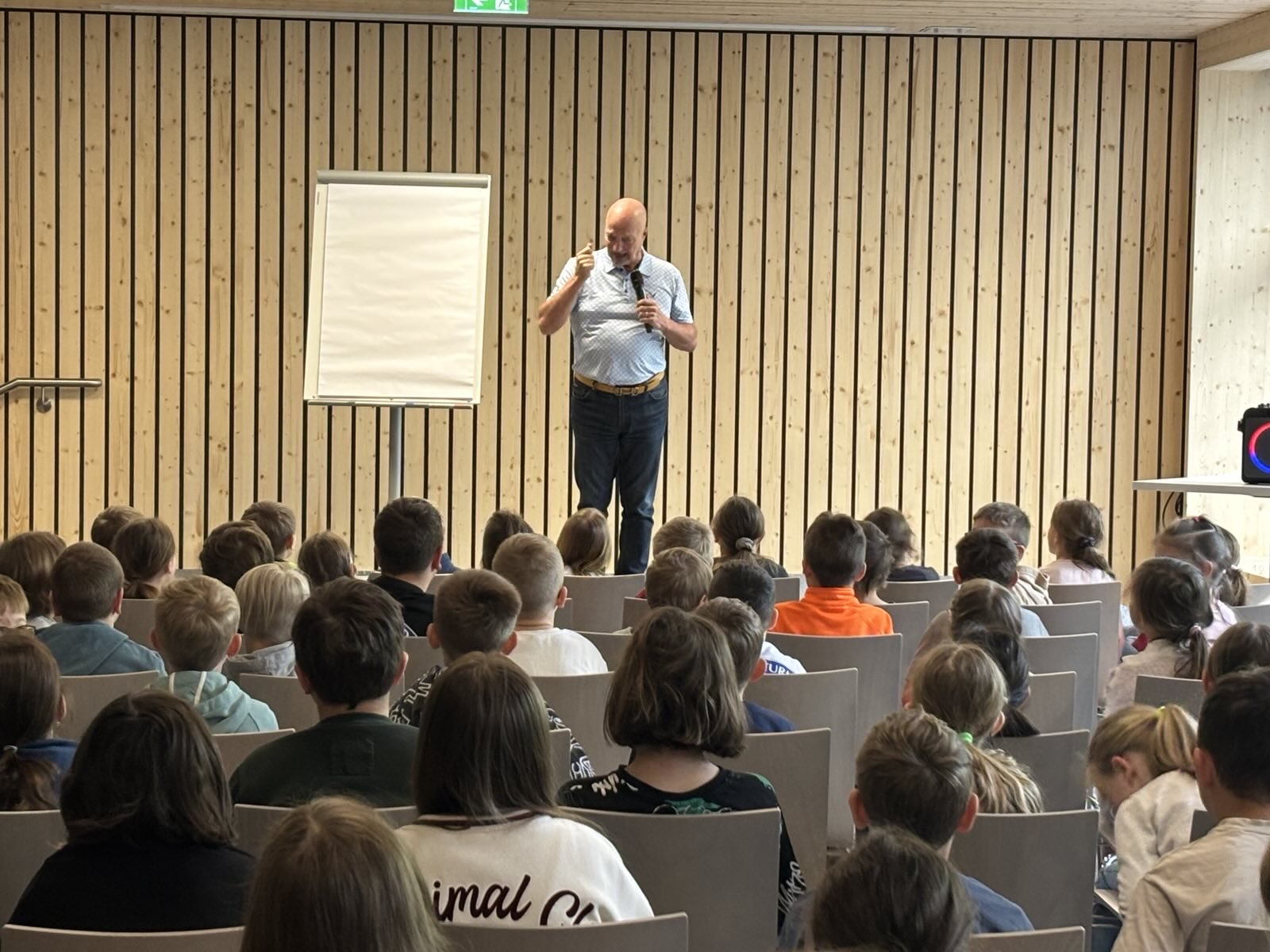 Gregor im Seminar mit Publikum