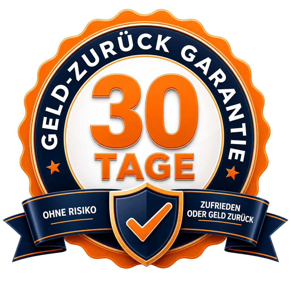 30 Tage Geld-zurück-Garantie Siegel